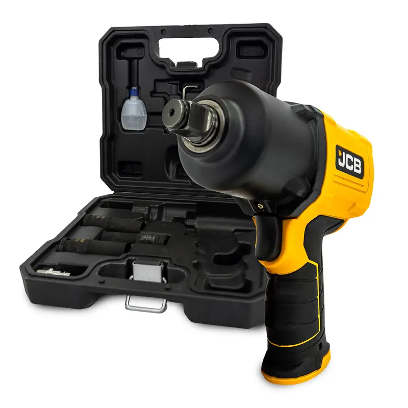 Jcb 1/2-Inch Square Drive Air Impact Wrench Kit – Includes Socket Set, 1450Nm Max Torque 1