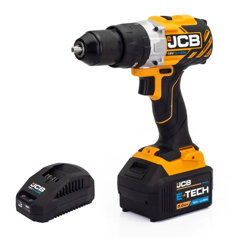 Jcb 18V Brushless Combi Drill — 65Nm, Variable Speed, 5.0Ah Battery & 2.4A Charger | Jcb-18Blcd-5X-B 1