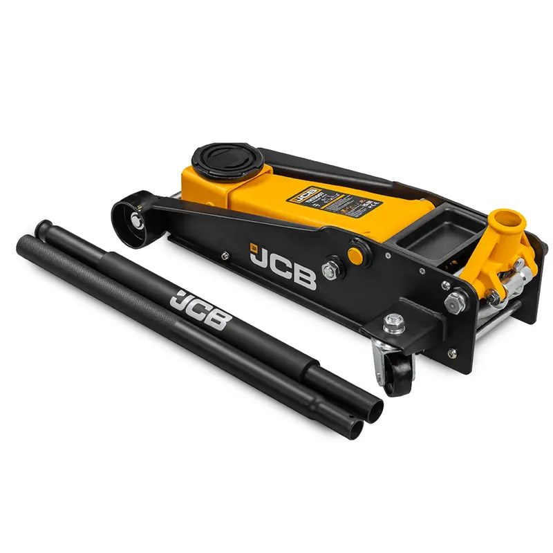 Jcb 3-Tonne Double-Pump Hydraulic Trolley Jack – Enhanced Speed & Stability 1
