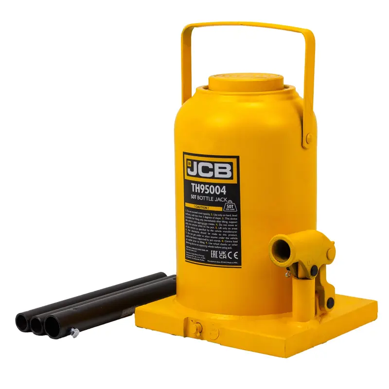 Jcb 50-Tonne Industrial Hydraulic Bottle Jack – 420Mm Maximum Lift For Large Vehicles 1