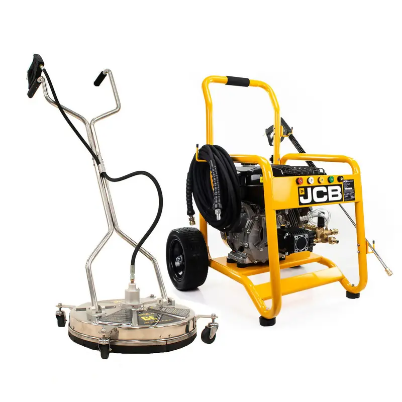 Jcb Pw15040P+85.403.009 4000 Psi Petrol Pressure Washer With 20" Stainless Steel Surface Cleaner 1