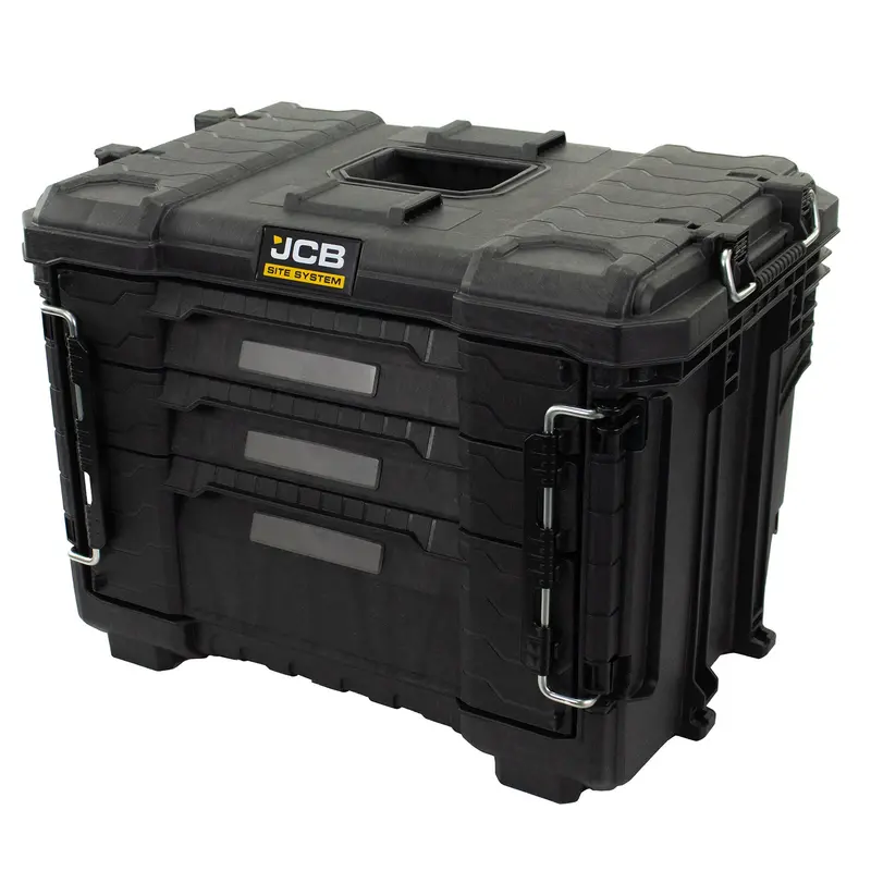 Jcb Three-Drawer Heavy-Duty Site Storage System – 20Kg Capacity, 26.4L Volume 1