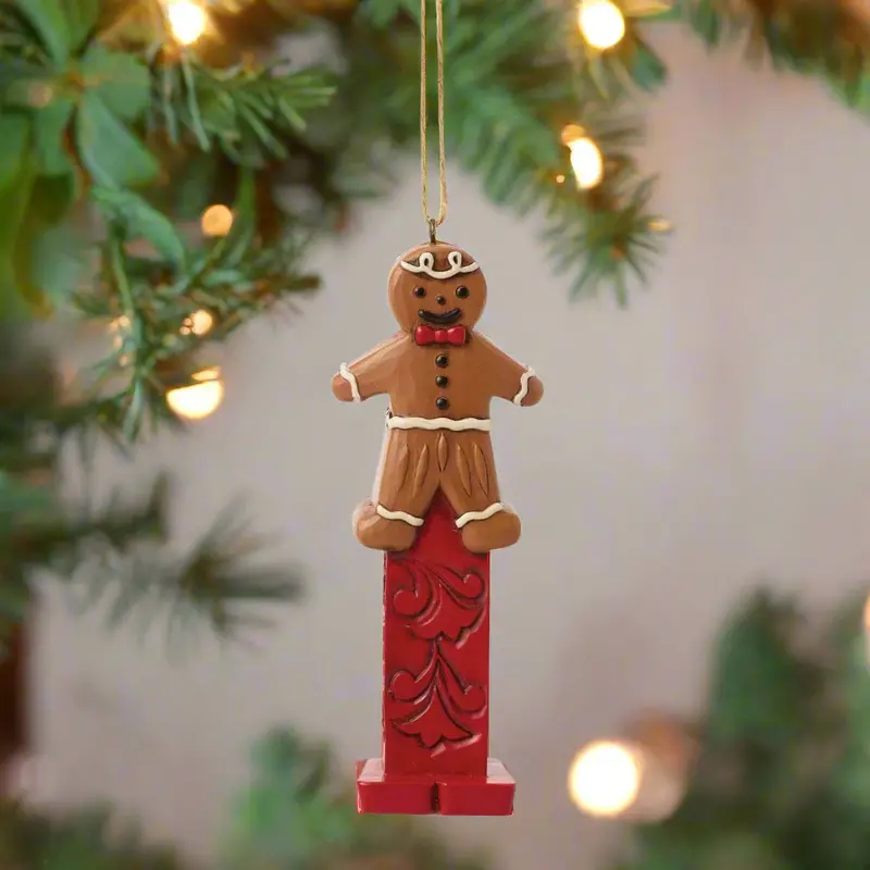 Jim Shore Pez Gingerbread Man Holiday Ornament 1