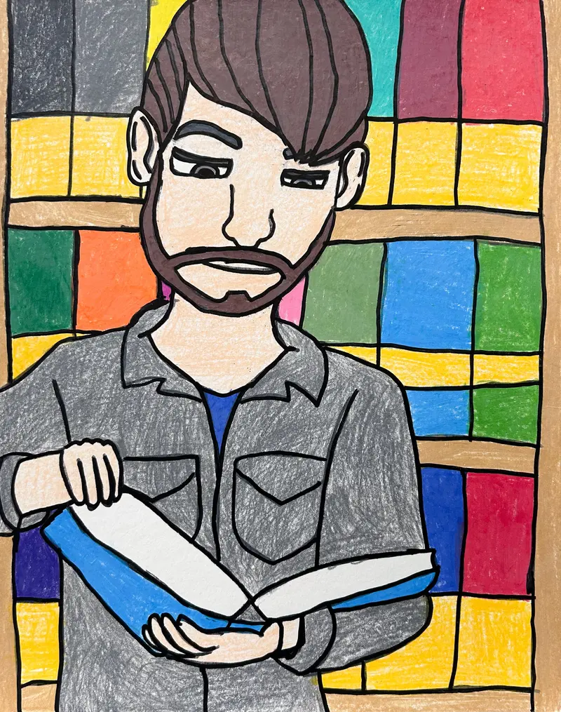 John Peterson'S Man Reading Portrait 1