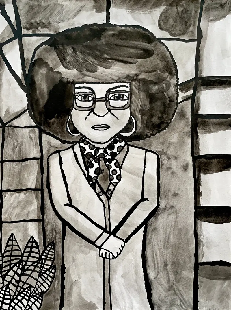 John Peterson'S Portrait Of Activist Angela Davis 1