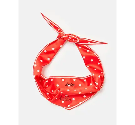 Joules Red Polka Dot Dog Neckerchief 1