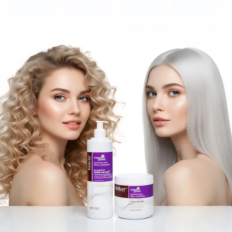 Kellser Maca Care Blond & Gray Hair Treatment Kit – Shampoo + Mask 1