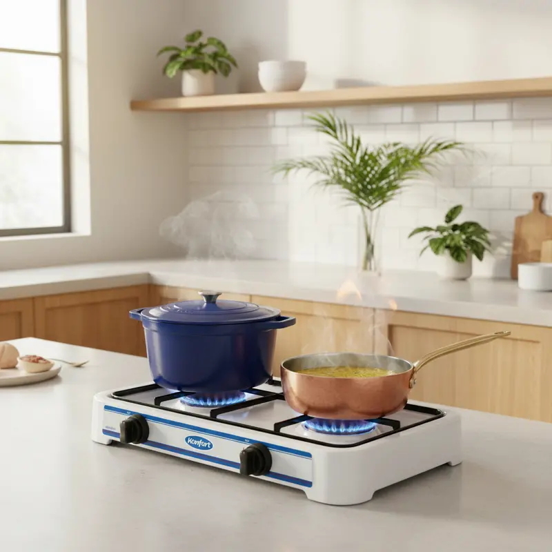 Konfort Dual-Burner Portable Gas Stove 1