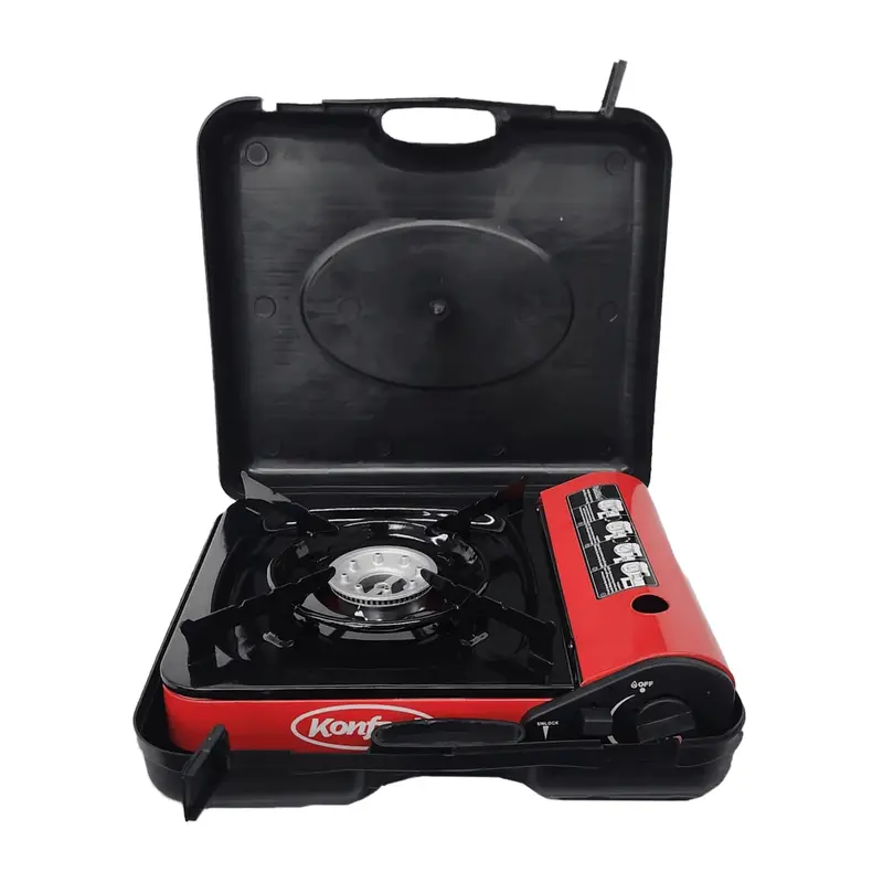Konfort Portable Single-Burner Gas Stove With Carry Case 1