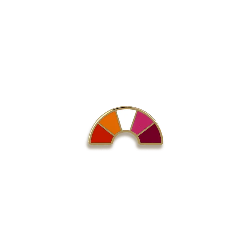 Lesbian Pride Enamel Pin – Bold & Inclusive Lgbtq+ Statement Piece By Pinultimate 1
