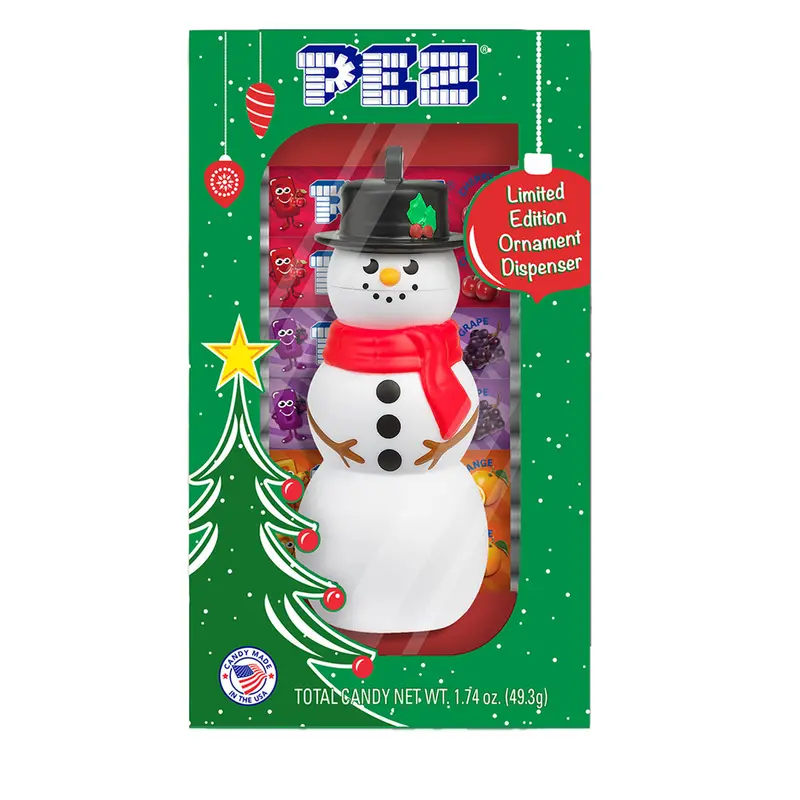 Limited Edition Snowman Pez Christmas Ornament 1