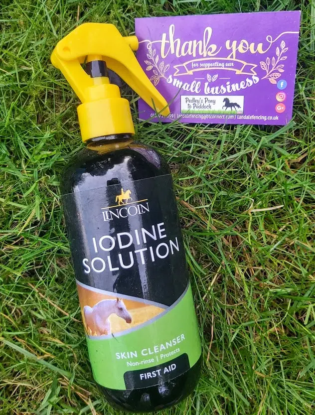 Lincoln Veterinary Iodine Solution For Wound Disinfection 1