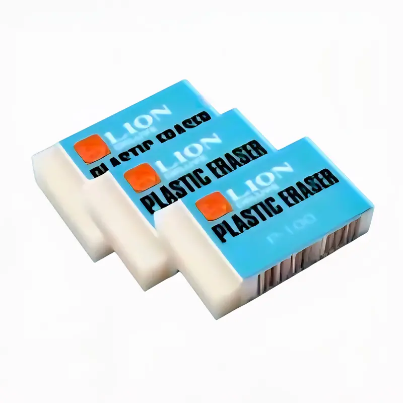 Lion Soft Vinyl Erasers – Pack Of 3, Value Bundle 1
