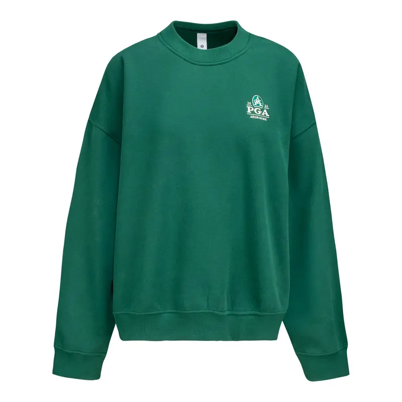Lululemon Women’S Steady State Crew Neck – Alouette Green Pga Championship Tee 1