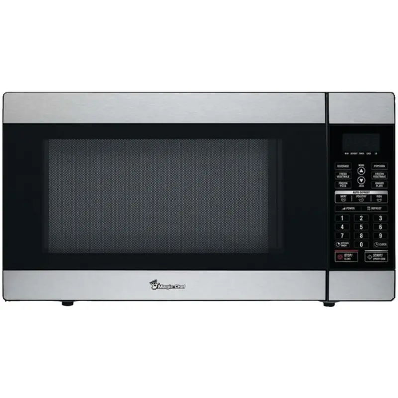 Magic Chef Mcd1811St Stainless Microwave – 1.8 Cu Ft, 1100W, Digital Touch Controls 1