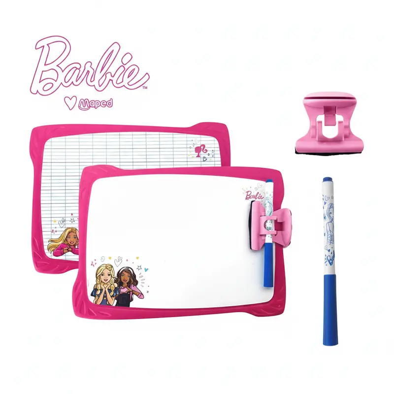 Maped Barbie Whiteboard Combo – Board, Clip, And Marker Set 1