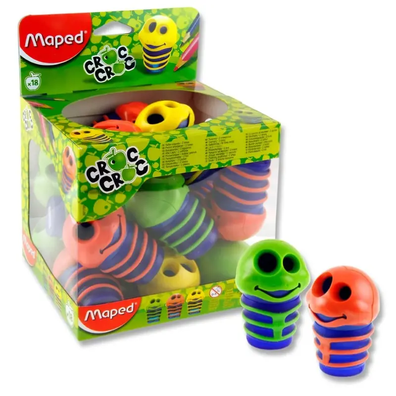 Maped Croc Croc Caterpillar Dual-Hole Pencil Sharpener 1