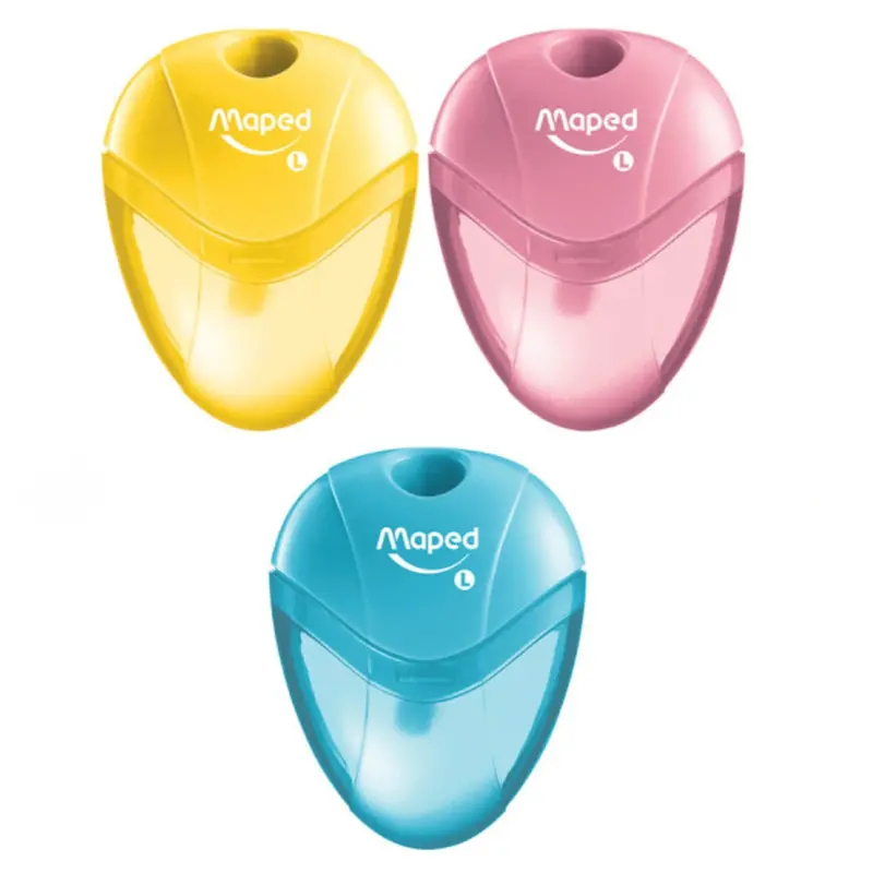 Maped Igloo-Style Single-Hole Pencil Sharpener With Canister 1