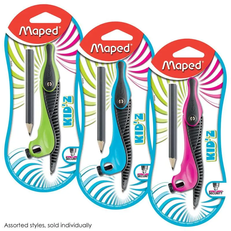 Maped Kid'Z Compass – Neon-Finished Student Drafting Tool 1