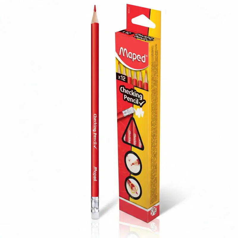 Maped Red Checking Pencils – 12-Count Assortment 1