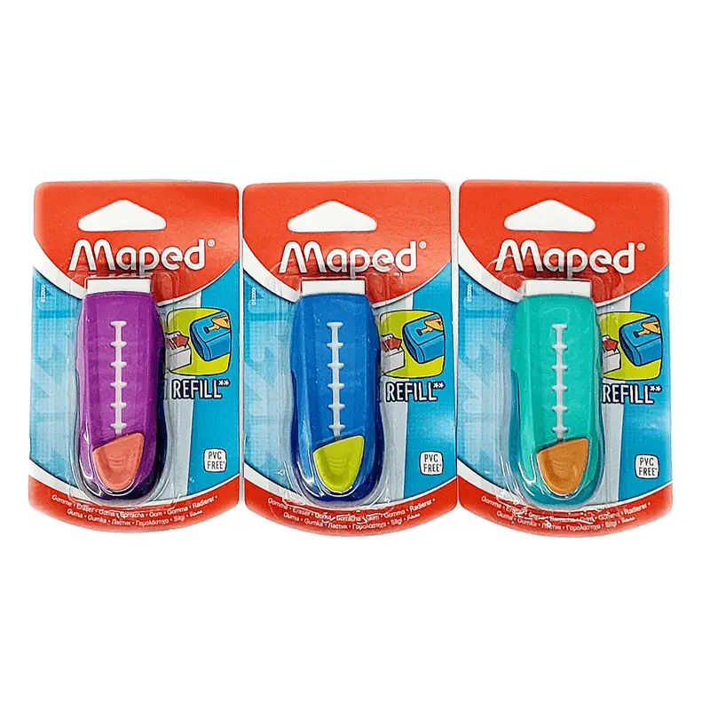 Maped Refillable Eraser – Vibrant Neon Color Options 1