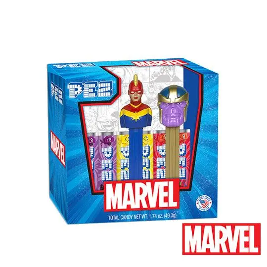 Marvel Pez Duo: Captain Marvel And Thanos Collector Set 1
