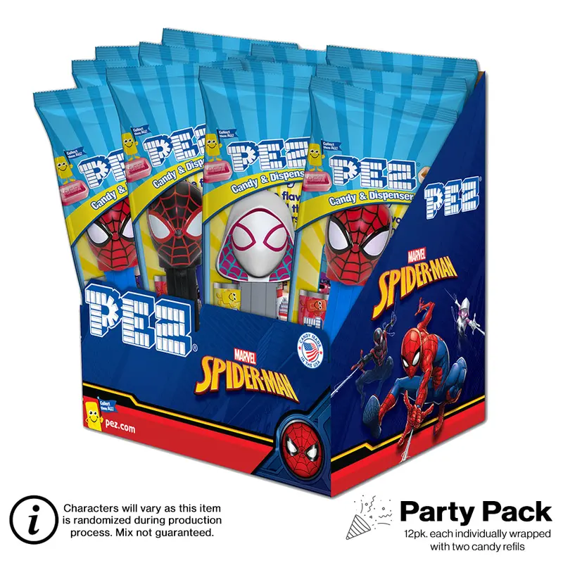 Marvel Spider-Man Pez Party Pack – 12 Individually Wrapped 1