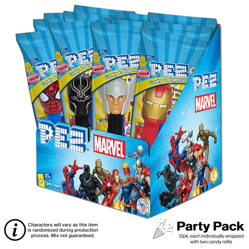 Marvel Super Heroes Pez Party Pack – 12 Individually Wrapped Dispensers 1