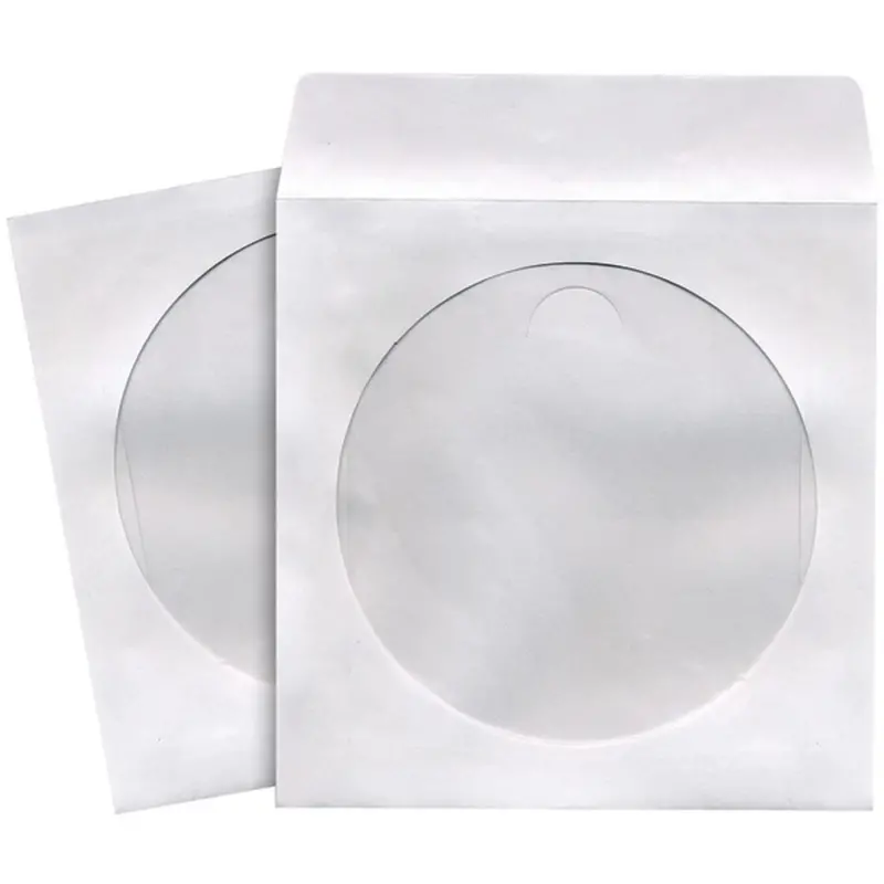 Maxell 190133 Cd/Dvd Storage Sleeves – Archival White Sleeves (100-Pack) 1