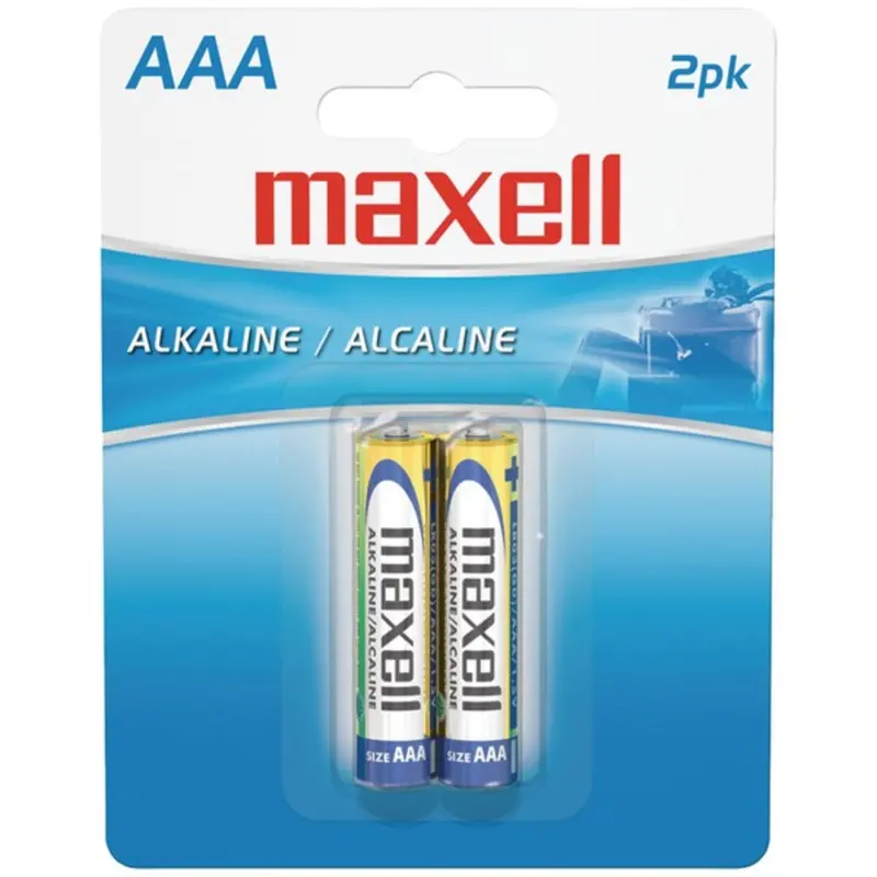 Maxell 723807 Aaa Alkaline Batteries – 2-Cell Carded Pack 1