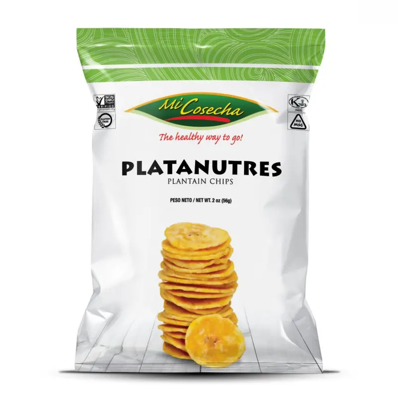 Mi Cosecha Green Plantain Chips (Platanutres) – 2 Oz Snack Bag 1