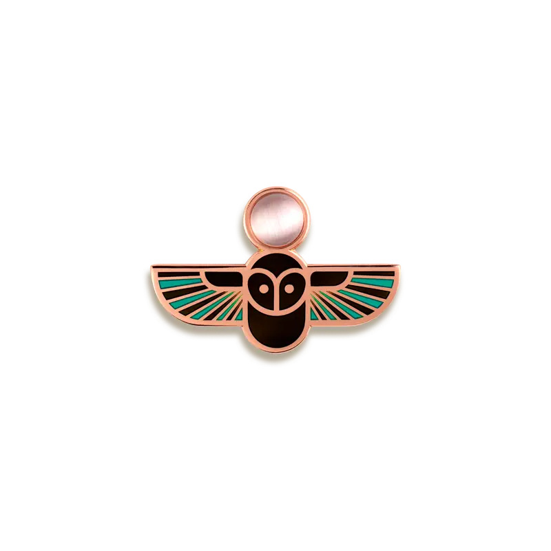 Minerva Wisdom-Themed Enamel Pin – Amar&Riley Classical Art Series 1