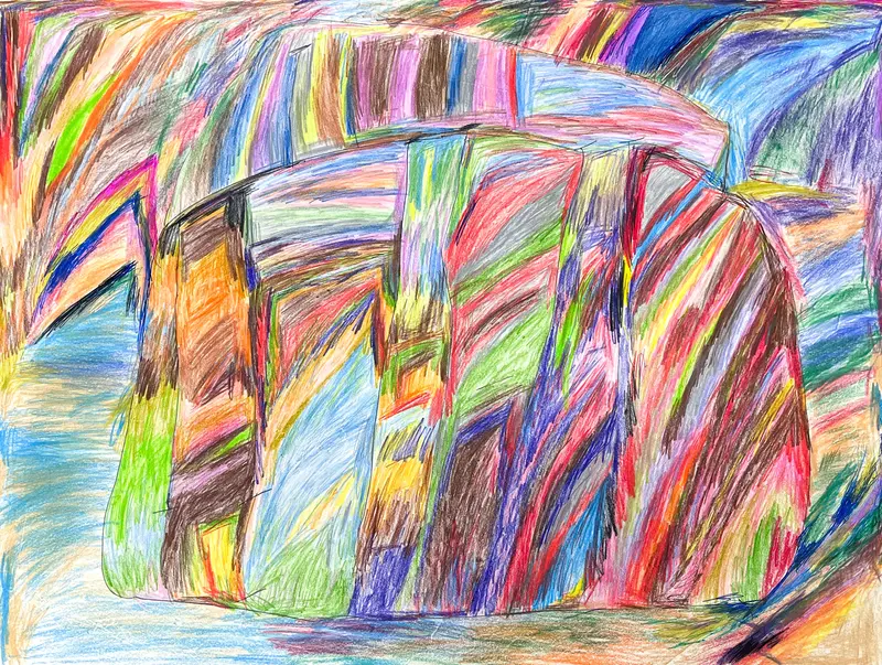 Minimalist Pencil Sketch 'Untitled Drawing 02' By Jotina Ballard 1