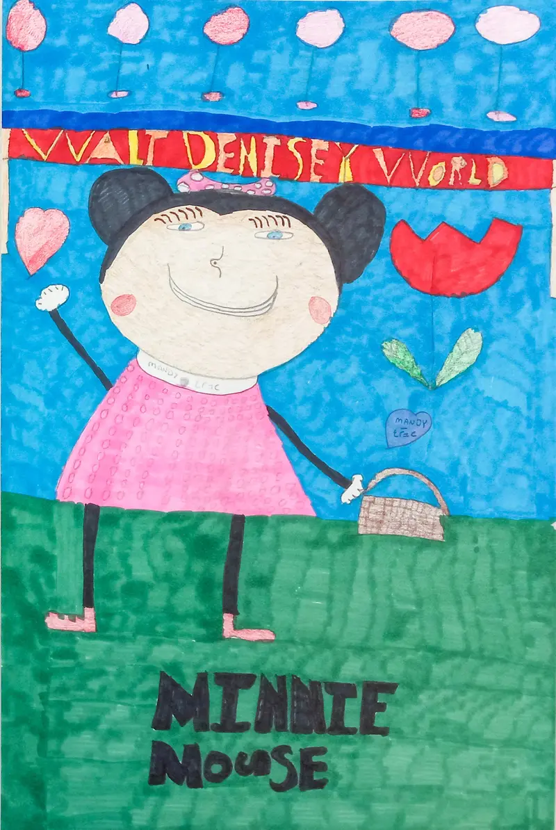 Minnie Mouse Tribute Artwork From Walt Disney World By Mandy Demorest 1