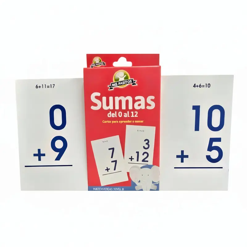 Mis Pasitos Educational Flash Cards – Addition Facts (0 To 12) 1