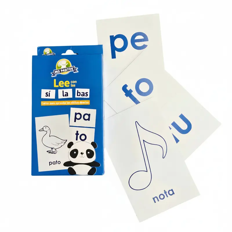 Mis Pasitos Educational Flash Cards – Syllable-Based Reading 1