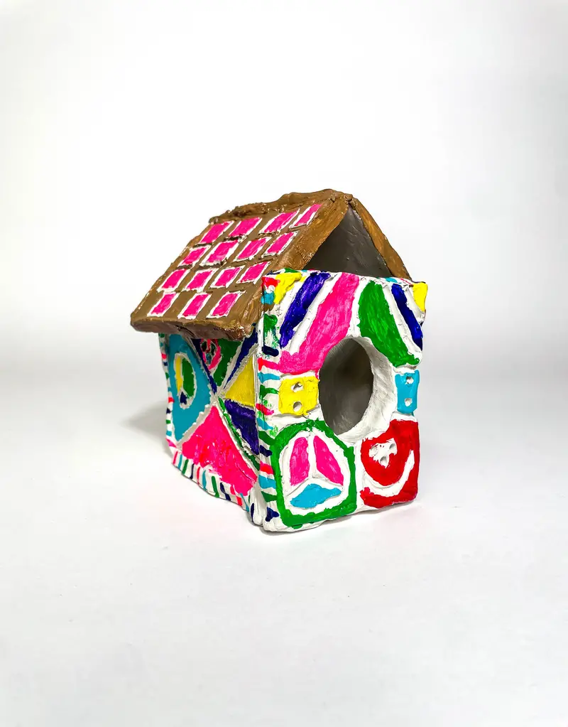 Modern Geometric Birdhouse Sculpture By Tessa Rosinski 1