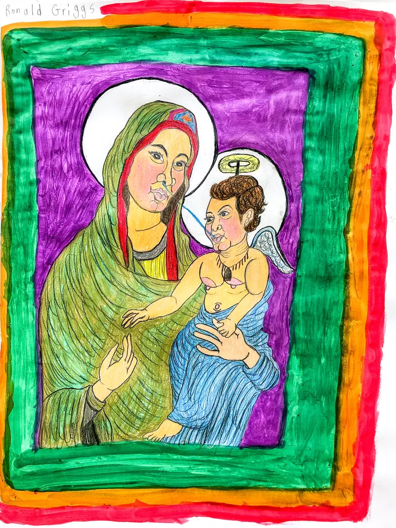 Modern Madonna And Child Interpretation By Ronald Griggs 1