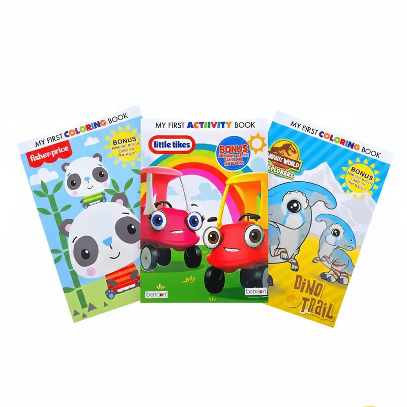 My First Coloring Book Featuring Fisher-Price, Little Tikes & Jurassic World Themes 1