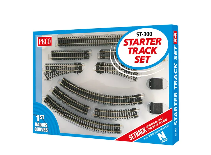 N-Gauge Starter Track Set – First Radius Layout 1