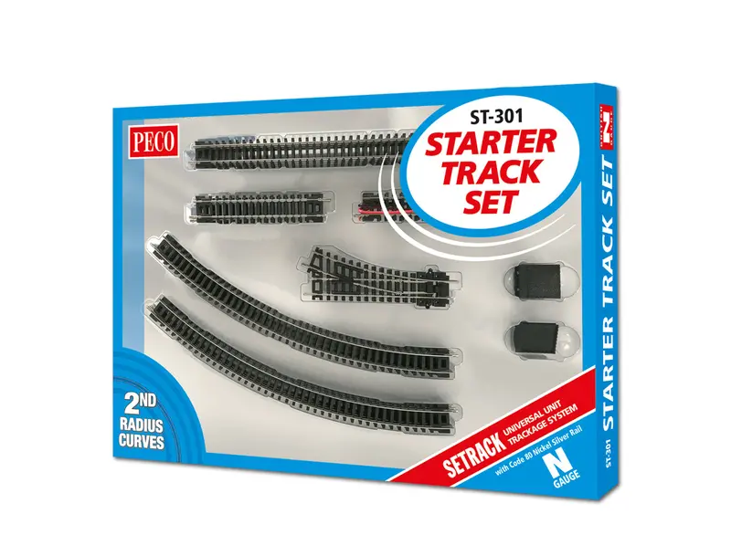 N-Gauge Starter Track Set – Second Radius Curves 1