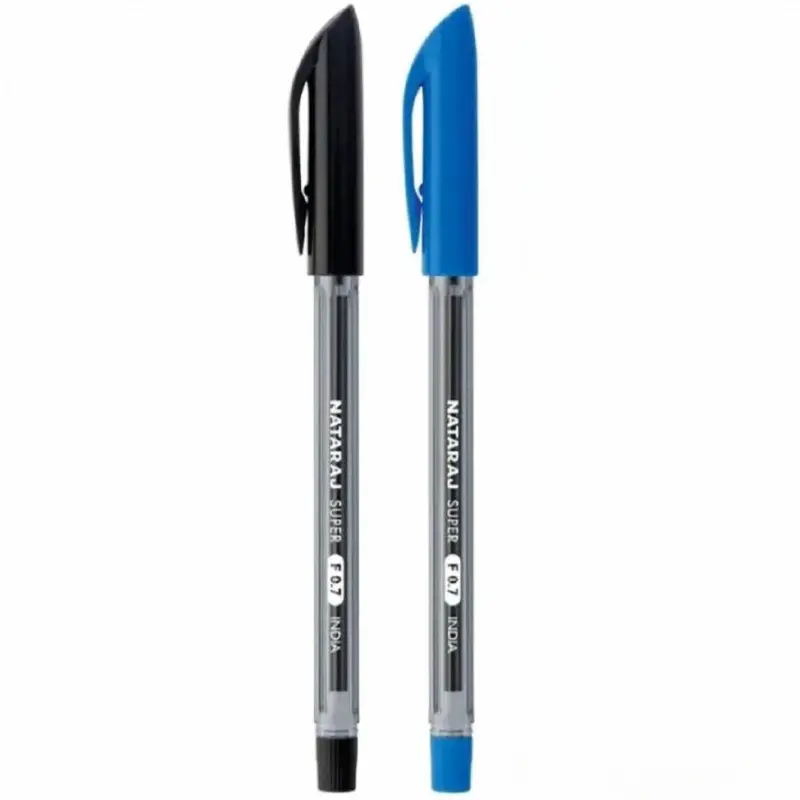 Nataraj Super Medium Blue/Black Ballpoint Pen – 1.0 Mm Tip 1