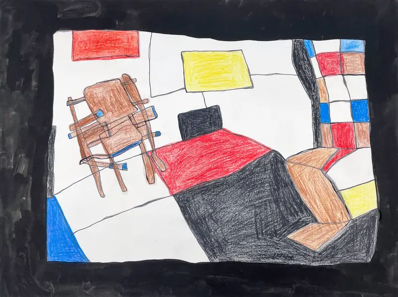 Nathaniel Mcneal Jr.'S Mondrian-Inspired Living Room Composition 1