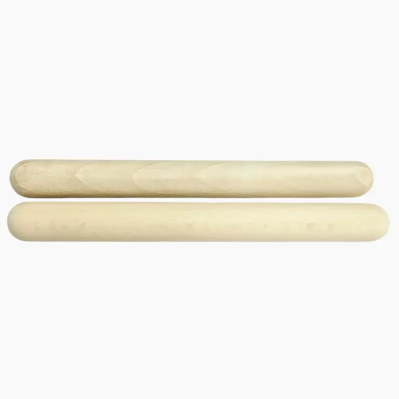 Natural Wood Latin Percussion Claves – 8-Inch Pair 1