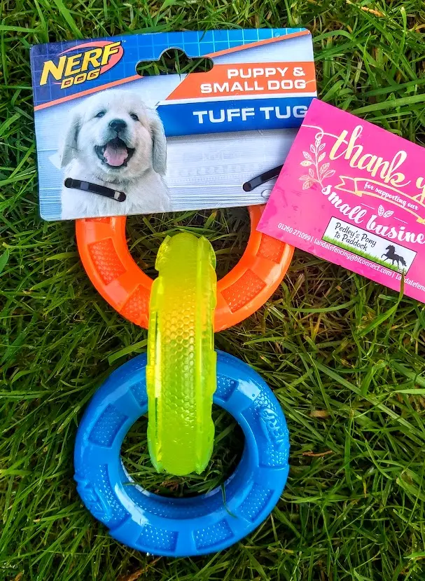 Nerf Dog Triple-Ring Tug-Of-War Toy For Active Play 1