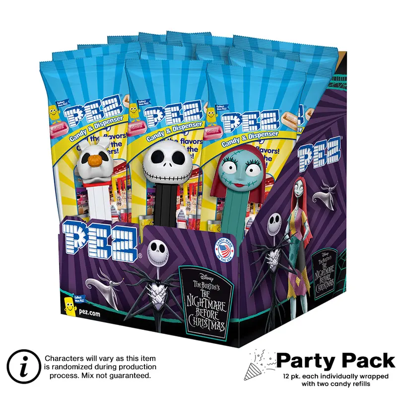 Nightmare Before Christmas Pez Party Pack – 12 Individually Wrapped Mini Dispensers 1