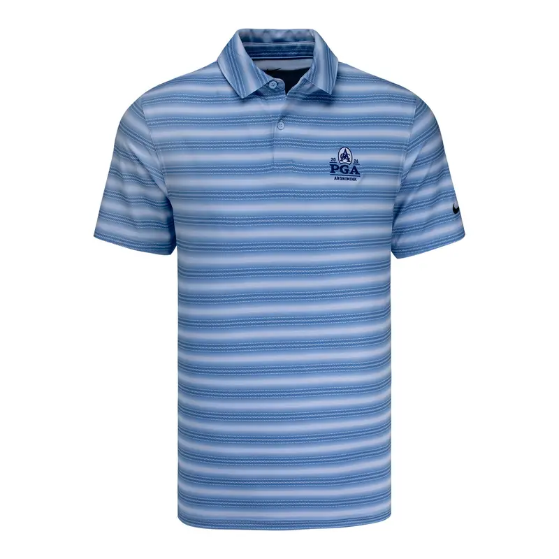 Nike Victory Stripe Polo – Men’S 2026 Pga Championship Athletic Fit In Work Blue 1