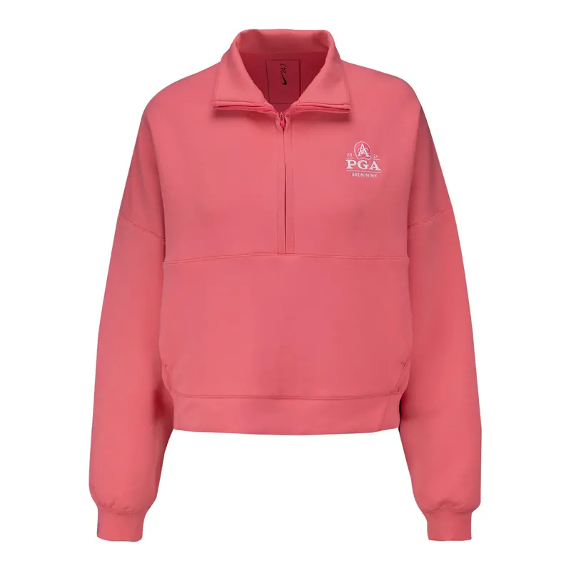Nike Women'S 2026 Pga Championship 24.7 Impossiblysoft Half-Zip – Sea Coral 1