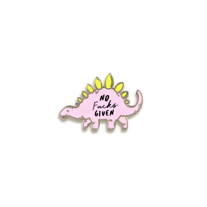 No Fucks Given Enamel Pin – Punky Pins 1
