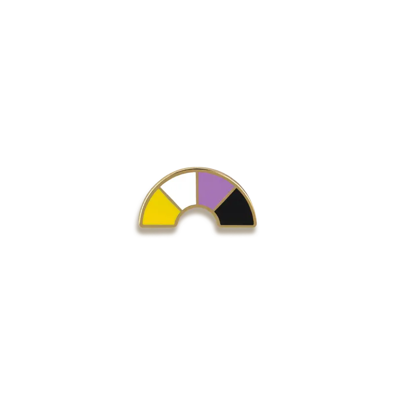 Nonbinary Pride Enamel Pin – Celebrate Gender Identity With Pinultimate 1